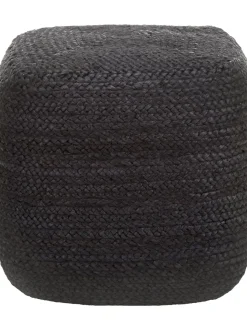 Puff Artesanal De Yute Bono, Estilo Boho