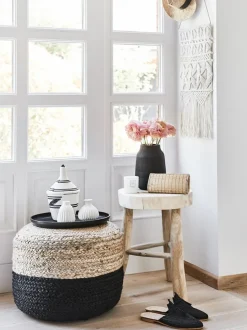 Puff Artesanal De Yute Bono