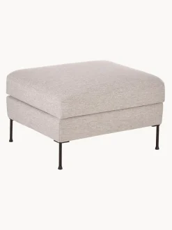 Reposapies Puf Cucita, Con Espacio De Almacenamiento