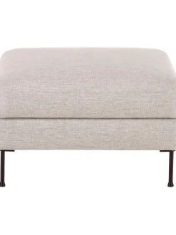 Reposapies Puf Cucita, Con Espacio De Almacenamiento