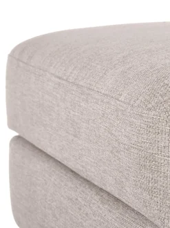 Reposapies Puf Cucita, Con Espacio De Almacenamiento