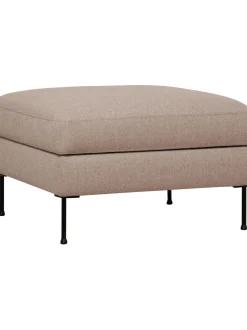 Reposapies Puf Cucita, Con Espacio De Almacenamiento