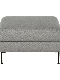 Reposapies Puf Cucita, Con Espacio De Almacenamiento