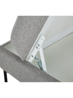 Reposapies Puf Cucita, Con Espacio De Almacenamiento