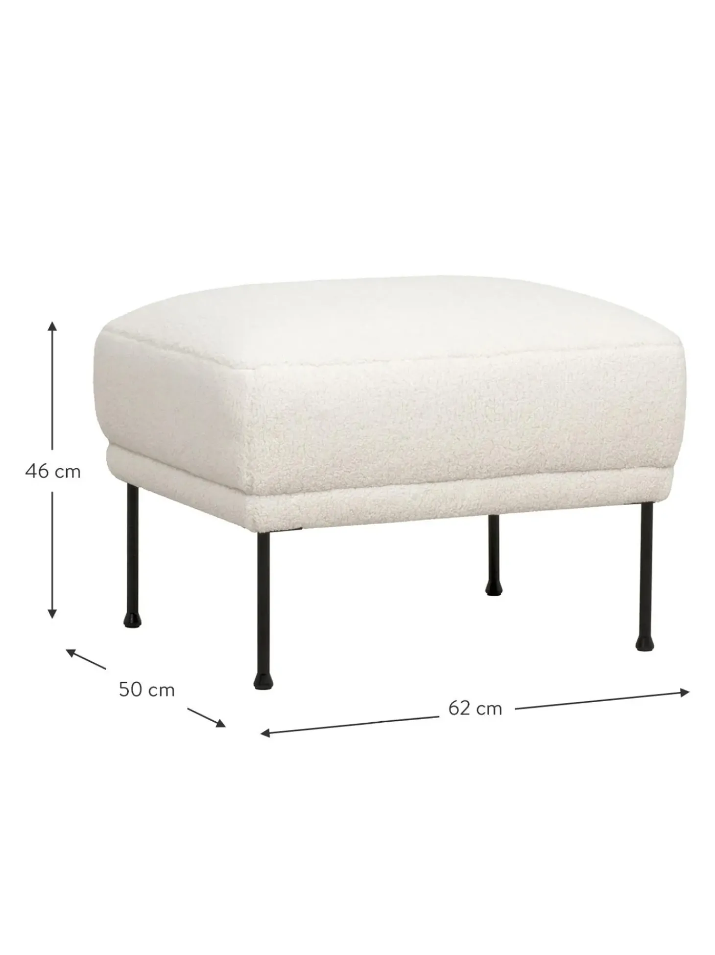 Reposapies Puf De Borreguillo Fluente