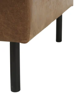 Reposapies Puf De Cuero Reciclado Hunter