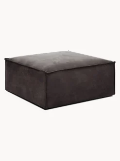 Reposapies Puf De Cuero Reciclado Lennon