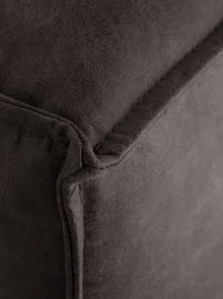 Reposapies Puf De Cuero Reciclado Lennon