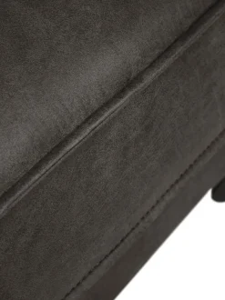 Reposapies Puf De Cuero Reciclado Hunter