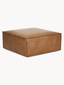 Reposapies Puf De Cuero Reciclado Lennon