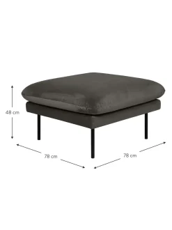 Reposapies Puf De Terciopelo Moby