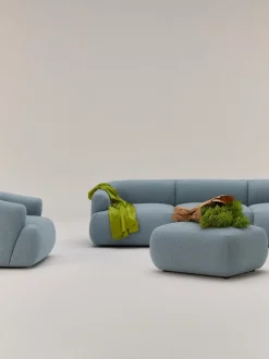 Reposapies Puf En Tejido Boucle Sofia