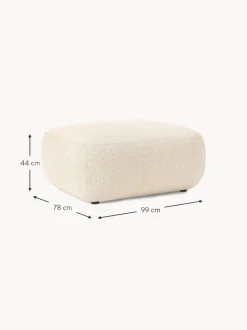 Reposapies Puf En Tejido Boucle Sofia