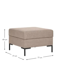 Reposapies Puf Luna, Con Espacio De Almacenamiento