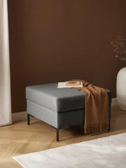 Reposapies Puf Luna, Con Espacio De Almacenamiento