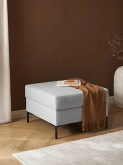 Reposapies Puf Luna, Con Espacio De Almacenamiento