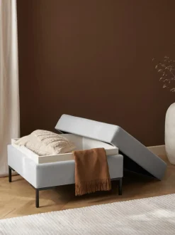 Reposapies Puf Luna, Con Espacio De Almacenamiento