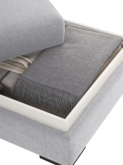 Reposapies Puf Luna, Con Espacio De Almacenamiento