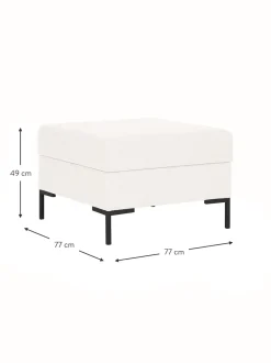 Reposapies Puf Luna, Con Espacio De Almacenamiento