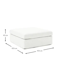 Reposapies Puf Russell, Desenfundable