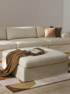 Reposapies Puf Russell, Desenfundable