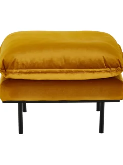 Reposapies Taburete De Terciopelo Retro