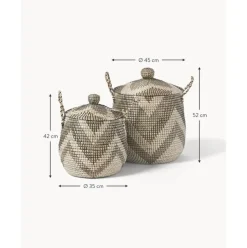 Set De Cestas Con Tapadera Mija, 2 Uds.