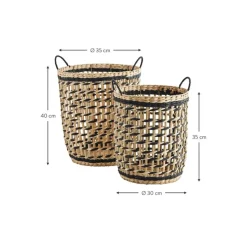 Set De Cestas De Jacintos De Agua Anna, 2 Uds.