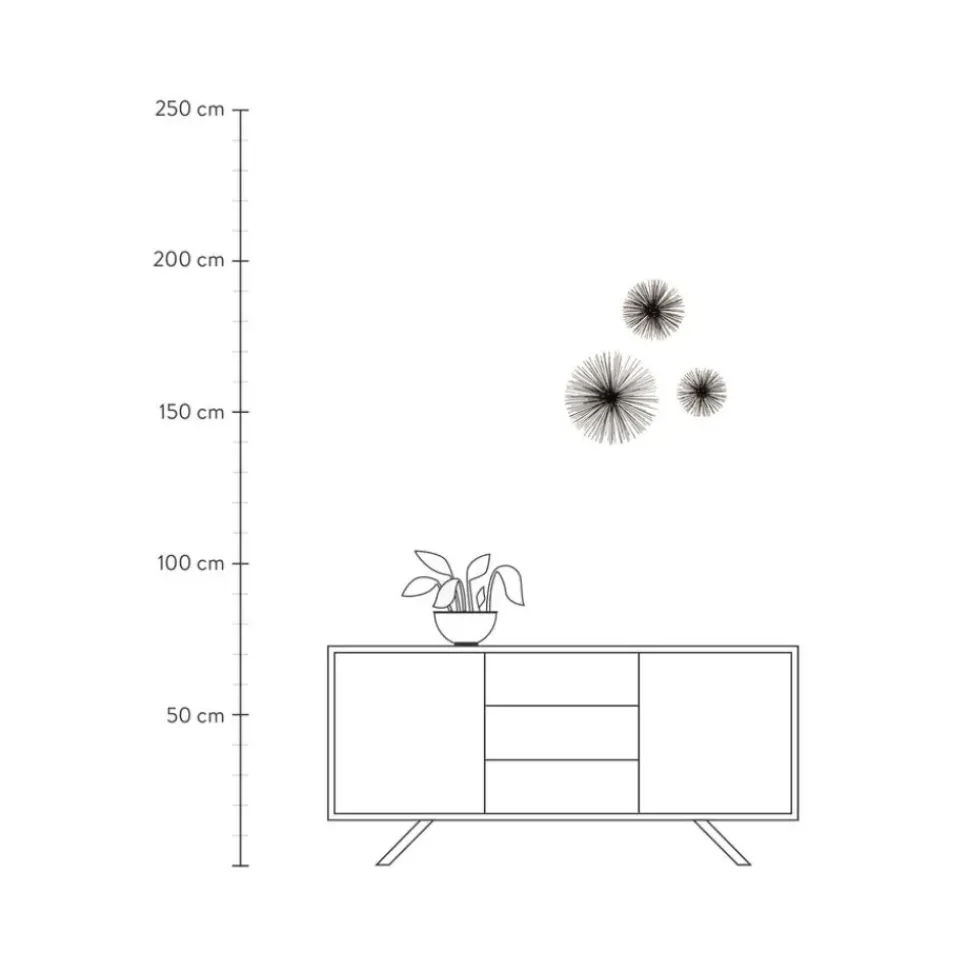 Set De Decoraciones De Pared Ray, 3 Pzas.