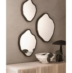Set De Espejos De Pared Con Forma Organica Bello, 3 Uds.