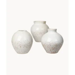 Set De Jarrones De Ceramica Ingrid, 3 Pzas.