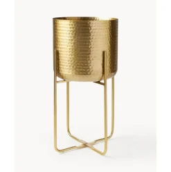 Set De Macetero De Metal Martillado Nives, 2 Uds.