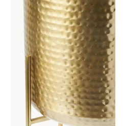 Set De Macetero De Metal Martillado Nives, 2 Uds.