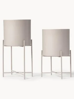 Set De Maceteros De Metal Mina, 2 Uds.