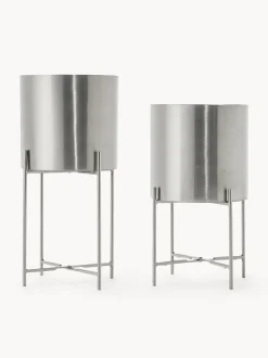 Set De Maceteros De Metal Mina, 2 Uds.