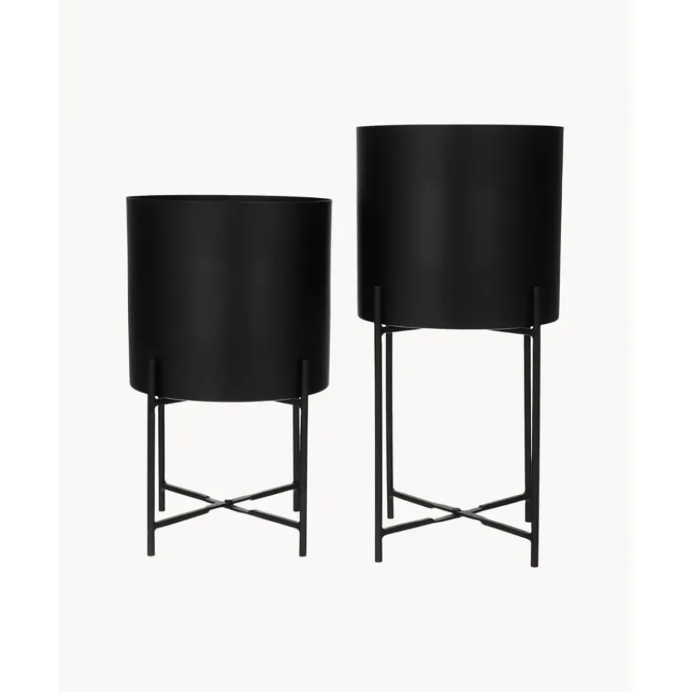 Set De Maceteros De Metal Mina, 2 Uds.