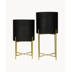 Set De Maceteros De Metal Mina, 2 Uds.