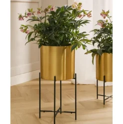 Set De Maceteros De Metal Mina, 2 Uds.