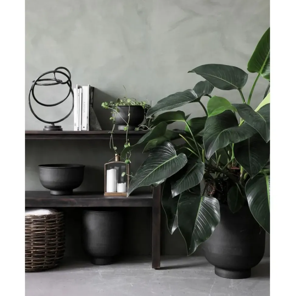 Set De Maceteros Grandes De Metal Vig, 2 Uds.