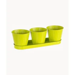 Set De Maceteros Pequenos Bark, 4 Pzas.
