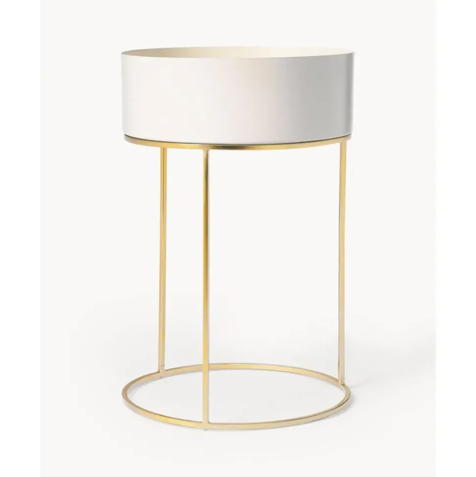 Set De Maceteros Redondos De Metal Palesa, 2 Uds.