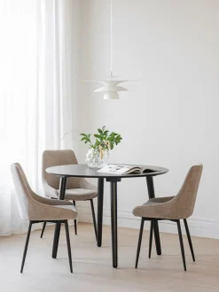 Set De Mesa De Comedor Con Sillas Tapizadadas Yumi, 3 Pzas.