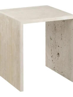 Set De Mesas Auxiliares De Travertino Varu, 2 Uds.