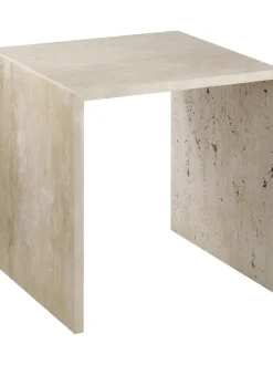 Set De Mesas Auxiliares De Travertino Varu, 2 Uds.