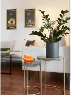 Set De Mesas Auxiliares De Marmol Ella, 2 Pzas.