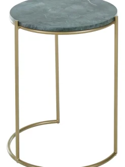 Set De Mesas Auxiliares De Marmol Ella, 2 Pzas.