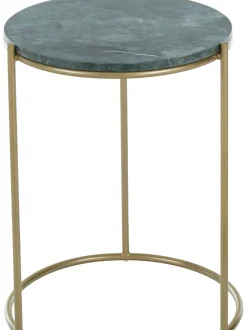 Set De Mesas Auxiliares De Marmol Ella, 2 Pzas.