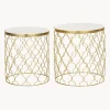 Set De Mesas Auxiliares De Marmol Blake, 2 Uds.