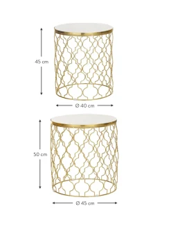 Set De Mesas Auxiliares De Marmol Blake, 2 Uds.