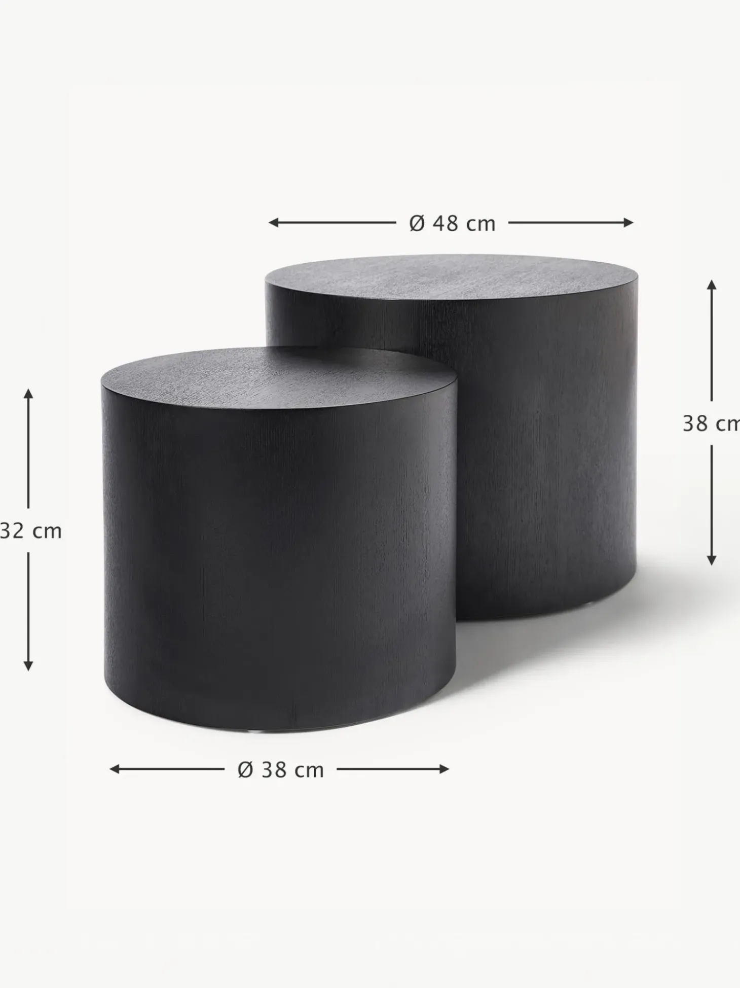 Set De Mesas De Centro De Madera Dan, 2 Uds.